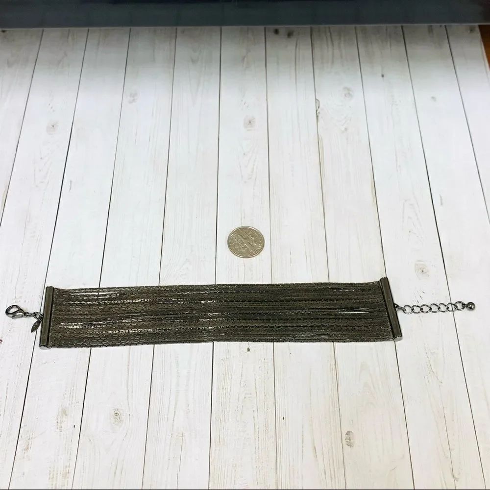 Avon Gunmetal Chains Bracelet